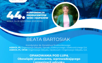 Prezentujemy Prelegentów 44. Ogólnopolskiej Konferencji Producentów Wód i Napojów: Beata Bartosiak